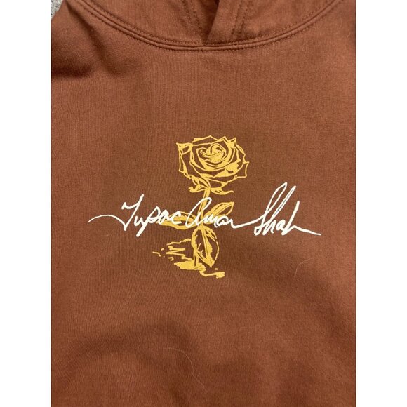 2Pac Hoodie Mens Large Tupac Shakur Rose That Grew From Concrete Graphic Rap - Picture 2 of 8